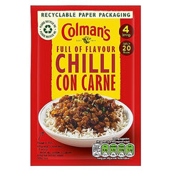 Colman's Chilli Con Carne Recipe Mix perfect with white rice quick to prepare chilli mix 50 g (Pack of 2)