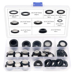 YIXISI 65 PCS Screen Hose Washers Kit, Filter Mesh Washer, Mesh Rubber Washers, Seal O Ring with Mesh Hose Gasket, for 3/4 Inch Water Faucet Shower Garden Hose Connector