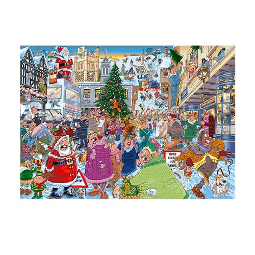 Jumbo, Wasgij Christmas 19 - Santa Dash, Jigsaw Puzzle for Adults, 2 x 1000 Piece