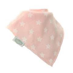 Ziggle Baby Bandana Dribble Bibs, Super Absorbent, Fits Newborn to Toddler, Award Winning, 4 Pack (Pink & White)