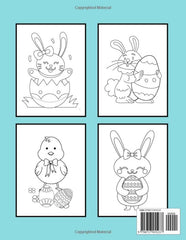 Easter Coloring Book For Kids Ages 2-5 Years Old: Easy & Funny Colouring Books for Children   Happy Easter with Bunny   Gifts for Kindergartner Toddlers & Preschool