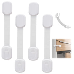 4 Pcs Cupboard Locks for Children,Easy Installation Adjustable Child Lock,Magnetic Drawer Locks Baby Safety,Baby Lock No Tools Needed for Proof Kitchen Cupboards and Fridge