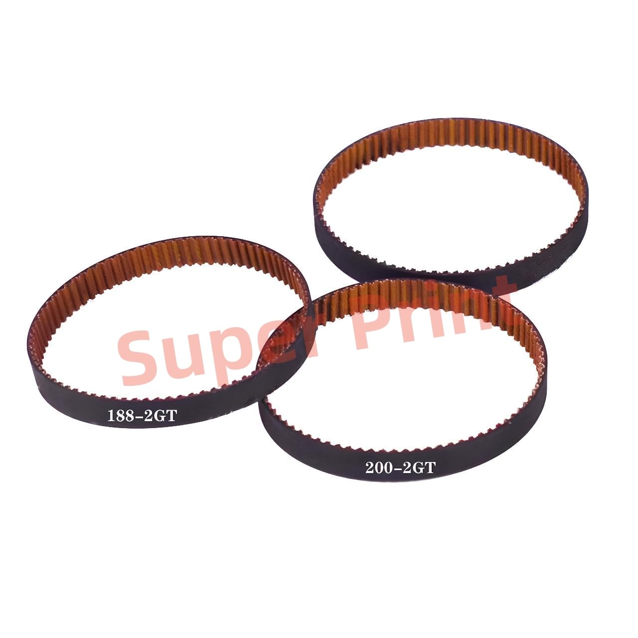 Super Print 10×188mm Voron GT2 Timing Belt,6mm Width GT2 Closed Loop Belt,Upgrade Nylon Tooth Surface Non-Slip Version for Voron 2.4 and Other 3D Printers,CNC.