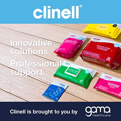 Clinell Antimicrobial Hand Wipes - Sanitising Wipes, Ideal for Travel - Dermatologically Tested, Kills 99.99% of Germs - Pack of 100 Sachets