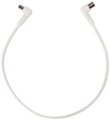 Pro Signal JR9008A/0.5M WHITE-ROHS TV Aerial Lead, 90 Degree Coax Plug to 90 Degree Coax Socket, 0.5m, White