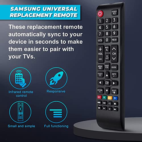 Universal Remote Control For Samsung Remote Control Tv, Remote Control Replacement With All For Samsung Tv Control Tvs.