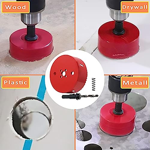 GARHWAL Bi-Metal Hole Saw 25 mm with Arbor and Pilot Bit - Smooth Fast Cutting for Wood, Plywood, Plastic, Drywall, Thin Metal Sheets, and More   Ideal for Ceiling Light Installation and DIY Projects