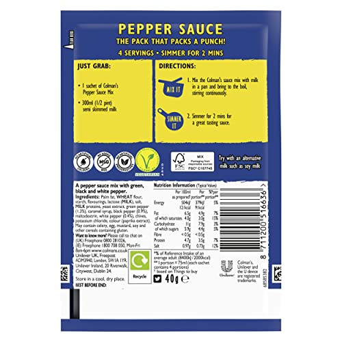 Colman's Pepper Sauce Mix, 40g