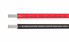 TUOFENG 1.3mm²Electrical Wire, 16 AWG Silicone Wire Hook Up Wire Cable 3 m [1.5 m Black and 1.5 m Red] - Soft and Flexible 252 Strands 0.08mm of Tinned Copper Wire High Temperature Resistance