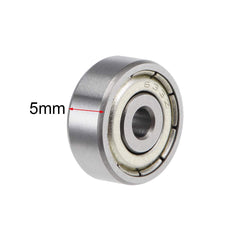 sourcing map 633ZZ Deep Groove Ball Bearings 3mm Inner Dia 13mm OD 5mm Bore Double Shielded Chrome Steel Z2 10pcs