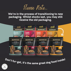 HiLife Banquet Adult Wet Dog Food, Flaked Chicken Breast with Rice & Tuna / Flaked Chicken Breast with Rice & Pumpkin, Made With 100% Natural Ingredients (30 Pouches x 100g)