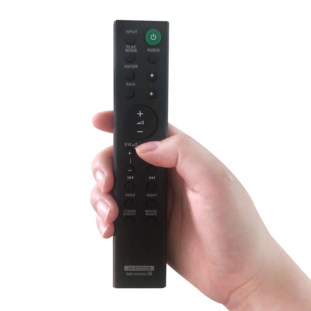 Replacement Sony Soundbar Remote Control RMT-AH300U for Sony Sound Bar Home Theatre System HT-CT290 HT-CT291 HTCT290 HTCT291 SA-CT290 SA-CT291 SA-CT290 SA-CT291 RMT-AH300U RMTAH300U