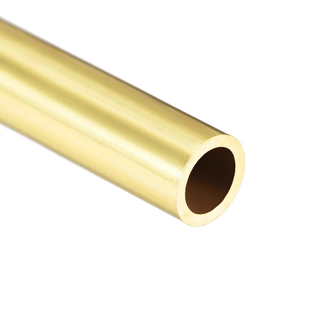 sourcing map Brass Round Tube, 300mm Length 9.5mm OD 1mm Wall Thickness, Seamless Straight Pipe Tubing