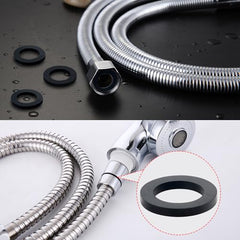 YIXISI 120 PCS Hose Washers Kit, Rubber Tap Seal Plumbing Gaskets, Seal O Ring Gasket, Shower Hose Rubber Washers, for 1/2 3/4 1 Inch Water Faucet Shower Garden Hose Connector