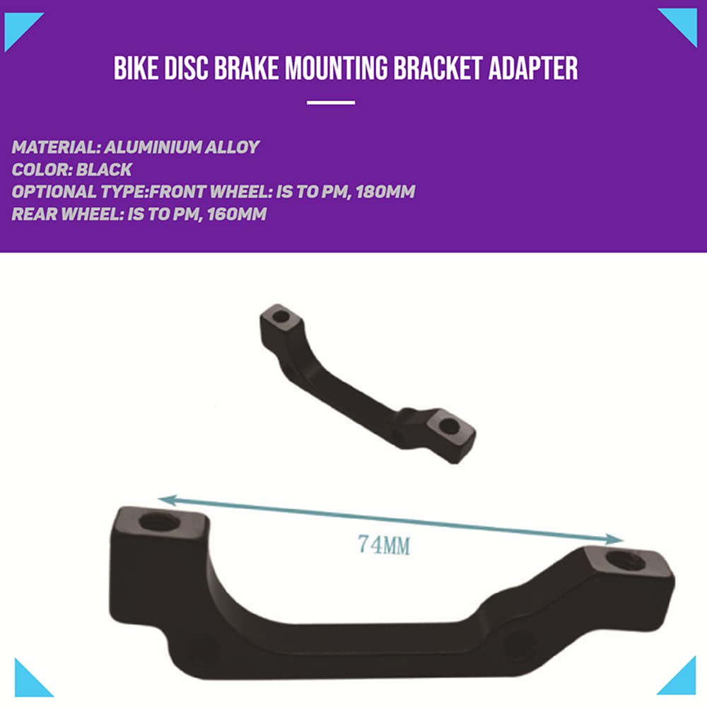 Bike Disc Brake Adapter Brake Mounting Bracket For M140/160/180 / 203mm Rotor (IS-180F/160R)