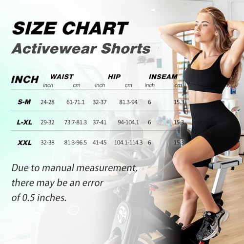 Leafigure Leggings Gym Shorts for Women， High Waisted Opaque Womens Cycling Shorts for Sport Yoga Gym Army Green LXL