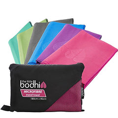 The Little Bodhi Microfibre Towel Pink 100cm x 50cm