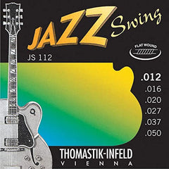 Thomastik Strings for Electric Guitar Jazz Swing Series Nickel Flat Wound Set JS112 Medium Light .012-.050w