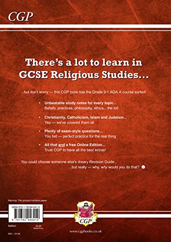 GCSE Religious Studies: AQA A Revision Guide (with Online Edition): for the 2024 and 2025 exams (CGP AQA A GCSE RS)