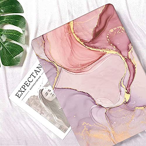 Fancity Compatible with MacBook Air 13 Inch Case 2020 2021, Model A2337(M1) A2179 A1932 with Touch ID Hard Plastic Cover Anti-Scratch Protective Case for New Mac Air 13.3 inch 2018-2021, Marble Pink