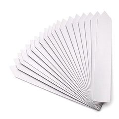 KINGLAKE 100Pcs 20x3cm Large Plant Labels and Pen for Outdoor Plants, White Plastic Garden Marker Waterproof Plant Name Tags for Vegetables, Herbs, Seeds, Seedling, Flowers