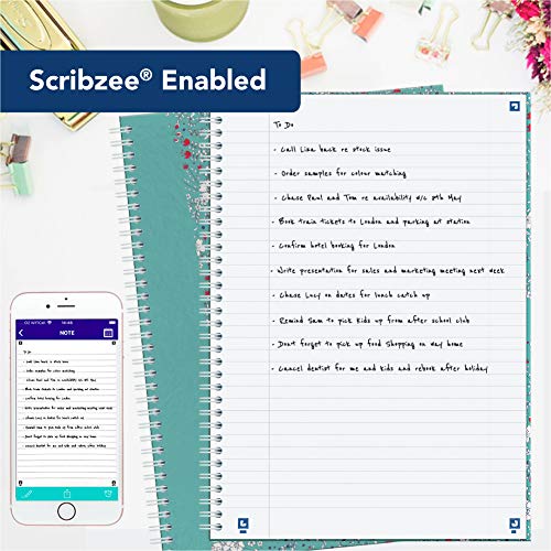 Oxford My Notes A5 Floral and Bloom, 140 Pages, Scribzee Enabled (Twin Pack)