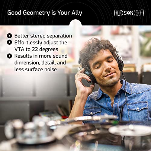 Turntable Cartridge Alignment - Vertical Tracking Angle Block for DJ Turntable and Phono Cartridge - VTA Azimuth Ruler Tonearm Alignment Tool for Turntable Stylus - Tonearm Cartridge Stylus Gauge