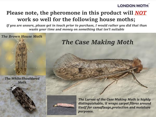 LONDON MOTH KILLER-10 Premium Pheromone Moth killers for the Common Clothes Moth, Sticky Moth Trap Repellent for Wardrobes, clothes and other fabrics, Anti Moth Treatment for the Home, Inc. eBook.