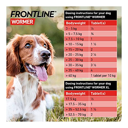 FRONTLINE WORMER - Worming Tablets for Dogs - 2 Tablets