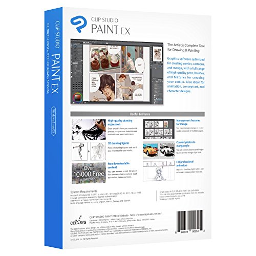 CLIP STUDIO PAINT EX - Version 1 - Perpetual License - for Microsoft Windows and MacOS