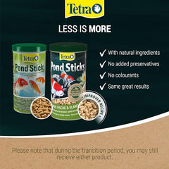 Tetra Pond Fish Food Sticks 780g - biologically balanced for pond fish