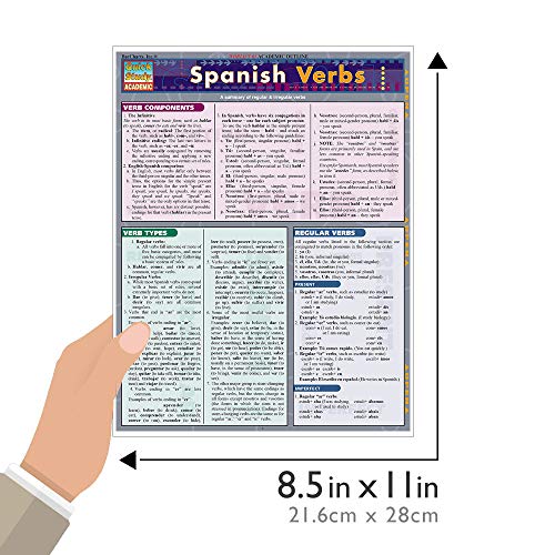 Spanish Verbs (Quickstudy: Academic) (Laminated Reference Guide; Quick Study Academic)