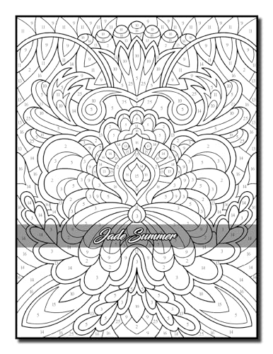 Color by Number Patterns: An Adult Coloring Book with Fun, Easy, and Relaxing Coloring Pages (Color by Number Coloring Books)