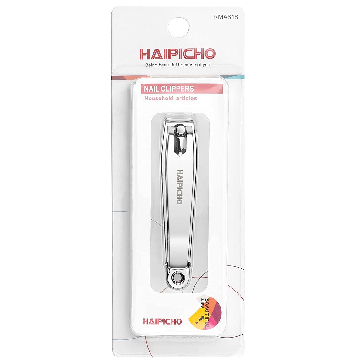 Nail Clipper, Made with Heavy Duty Stainless Steel, Suitable for Thick Fingernail Toenail Men Women (Silver 1 Pack)