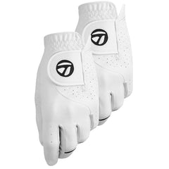 TaylorMade Men's Stratus Tech Golf Glove (2 Pack), White, X-Large