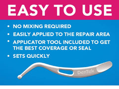 DenTek Temparin Max Home Dental Repair Kit Twin Pack for repairing lost fillings and loose caps, crowns or inlays - 24and Repairs