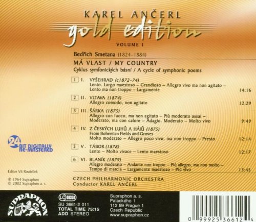 Karel Ancerl Gold Edition Vol.1. Smetana - Má Vlast