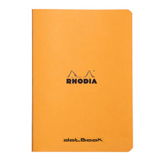 RHODIA 119190C - Orange Piqué Notebook - A5 - Dot Dot - 96 Pages - White Clairefontaine Paper 80 g/m - Soft, Resistant and Waterproof Coated Card Cover - Classic