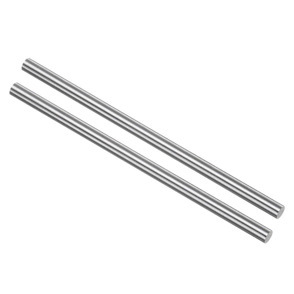 sourcing map 2pcs Round Steel Metal Rods, 4.6mm x 100mm High Speed Steel (HSS) Lathe Bar Stock Tool, for Shaft Gear Drill Lathes Boring Machine Turning Miniature DIY Craft