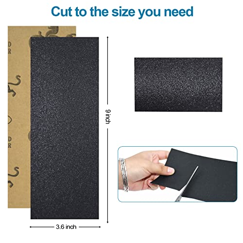 120 To 3000 Assorted Grit Sandpaper, 23 x 9 cm, 36-Sheet (36-Sheet sandpaper)