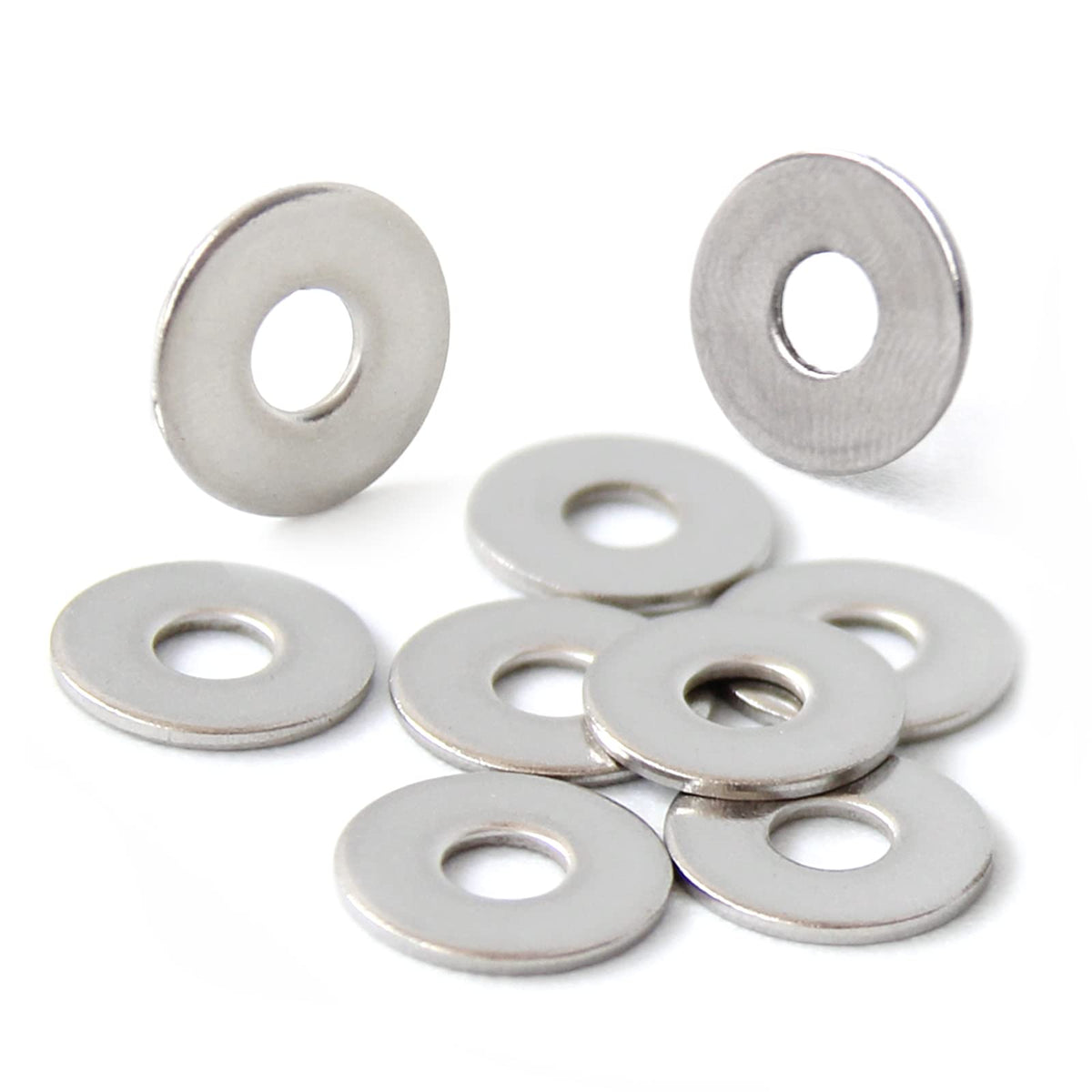 BAAB FASTENER M5 Washers for Screws, M5x15mm Flat Penny Washers Stainless Steel Flat Repair Washer DIN 9021 Large Metal Washers (Pack of 20)