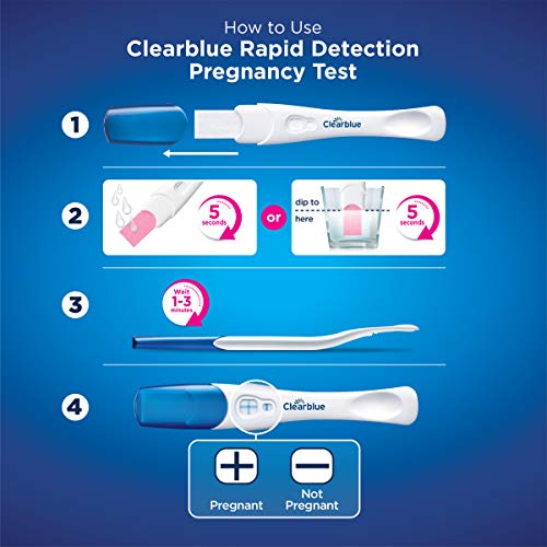 Clearblue Pregnancy Test 3X Confirmation Combo Pack, Result As Fast As 1 Minute (Visual Sticks) & Tells You How Many Weeks (Digital Stick), Kit of 3 Tests (1 Digital, 2 Visual)