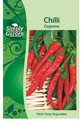 Simply Garden Chilli Cayenne Hot Vegetable Fruit Seeds Grow Your Own Garden