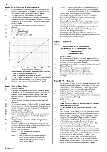 GCSE Biology AQA Answers (for Exam Practice Workbook) - Higher (CGP AQA GCSE Biology)