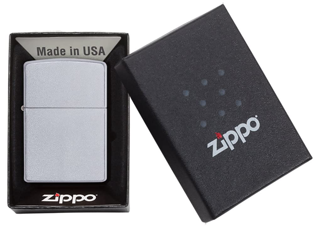 Zippo Satin Chrome Lighter