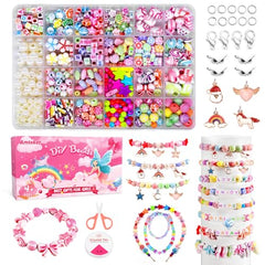 Amteker Bracelet Making Kits for Girls, Jewellery Making Kit Girls Birthday Presents, Gifts for Teenage Girls Arts Craft Kits for Kids Age 4-9, DIY Beads Friendship Bracelet Making Kit 24 Colours