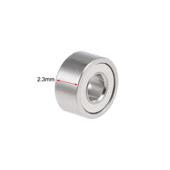 sourcing map 682ZZ Deep Groove Ball Bearings 2mm Inner Dia 5mm OD 2.3mm Bore Double Shielded Chrome Steel Z2 20pcs