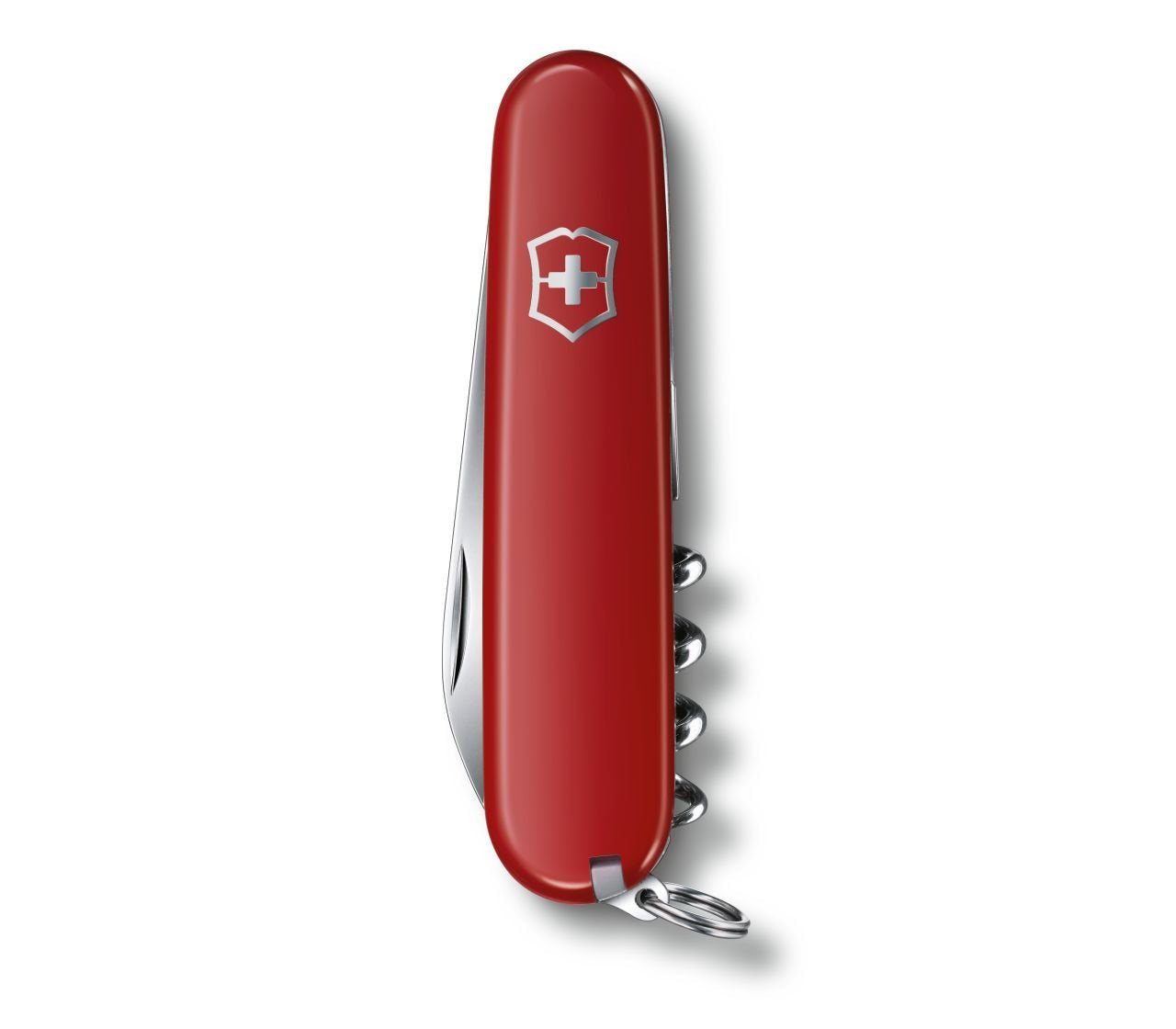 Victorinox Waiter Swiss Army Pocket Knife, Medium, Multi Tool, 9 Functions, Bottle Opener, Red