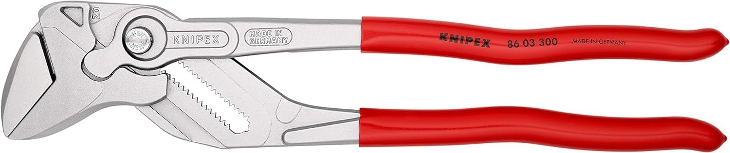 Knipex Pliers Wrench pliers and a wrench in a single tool chrome-plated, plastic coated 300 mm 86 03 300