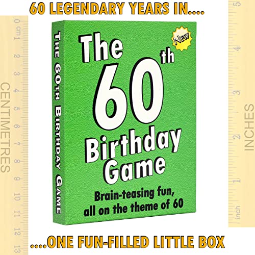 GoForItGames.com 60th Birthday Gifts for men and women. Make it a Happy 60th Birthday with this amusing little 60th party quiz game idea or icebreaker. Fun for everyone turning 60 years of age